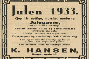 Bilde av K. Hansen - garn og trikotasje
